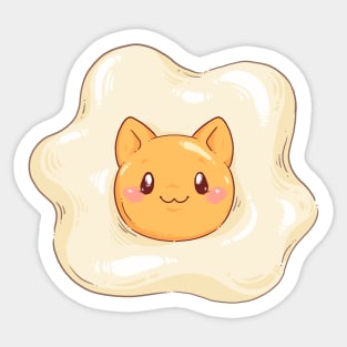 Egg Cat Sticker